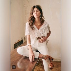 NWT Sezane Patty Blouse